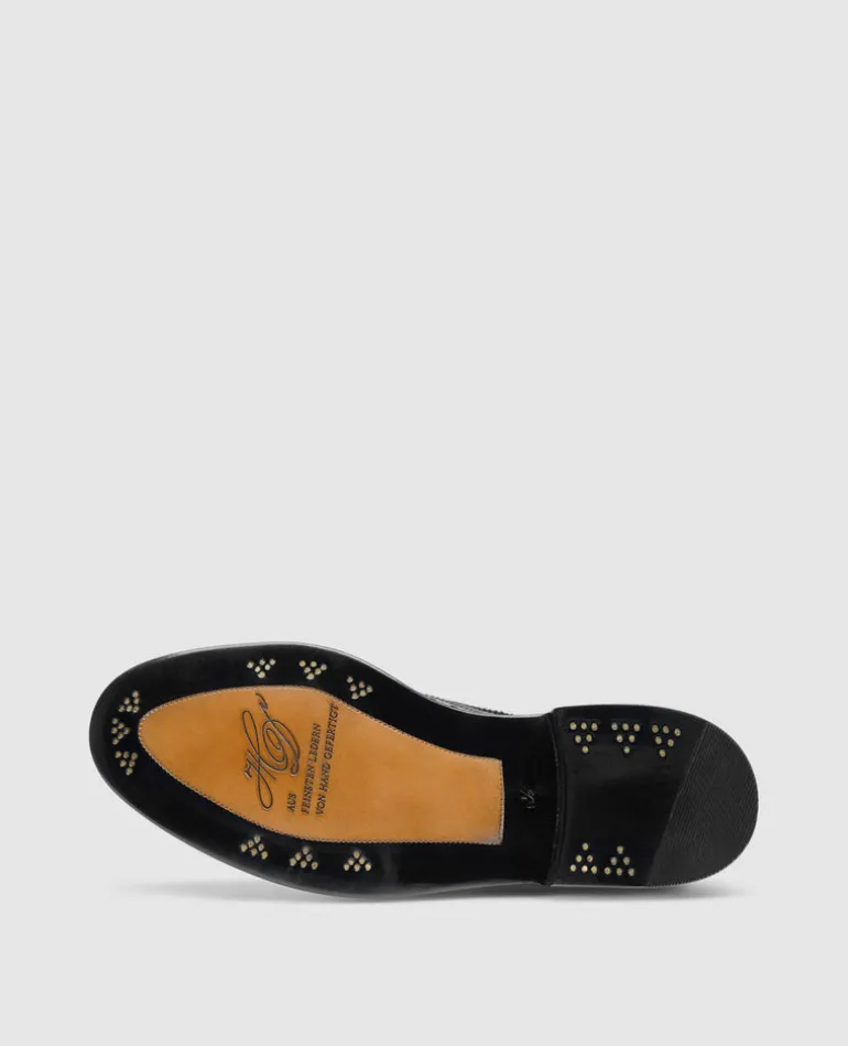 Heinrich Dinkelacker Herren Buda Full Brogue SG - Schwarz