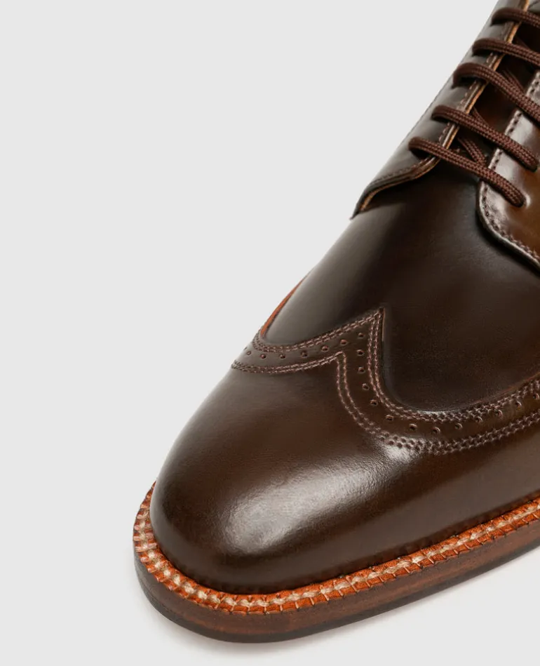 Heinrich Dinkelacker Herren Luzern Full-Brogue C - Dark Cognac