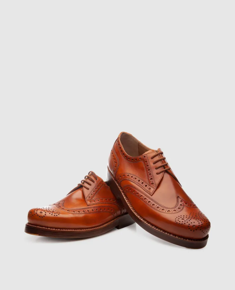 Heinrich Dinkelacker Herren Rio Full-Brogue TC - Cognac