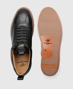 Heinrich Dinkelacker Herren Turin Sneaker T - Schwarz