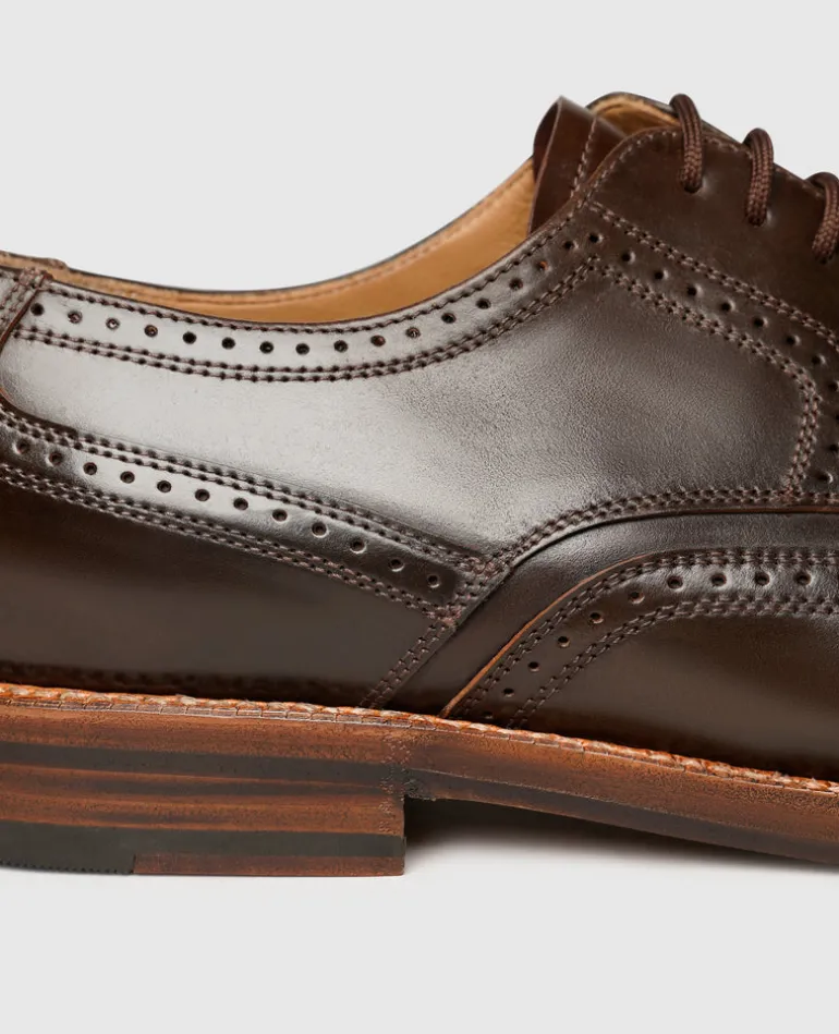 Heinrich Dinkelacker Herren Luzern Full-Brogue C - Dark Cognac