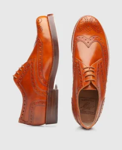 Heinrich Dinkelacker Herren Rio Full-Brogue TC - Cognac