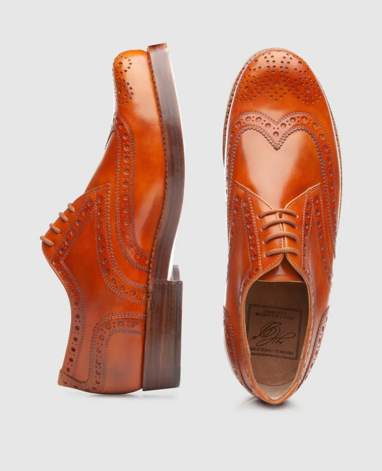 Heinrich Dinkelacker Herren Rio Full-Brogue TC - Cognac