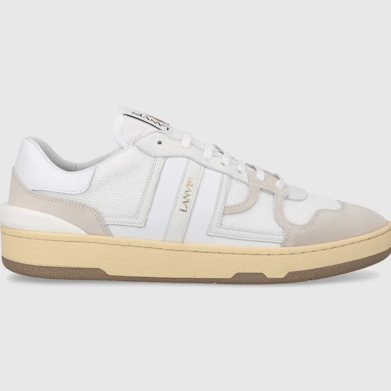 Lanvin Herren Sneaker low MESH CLAY Veloursleder