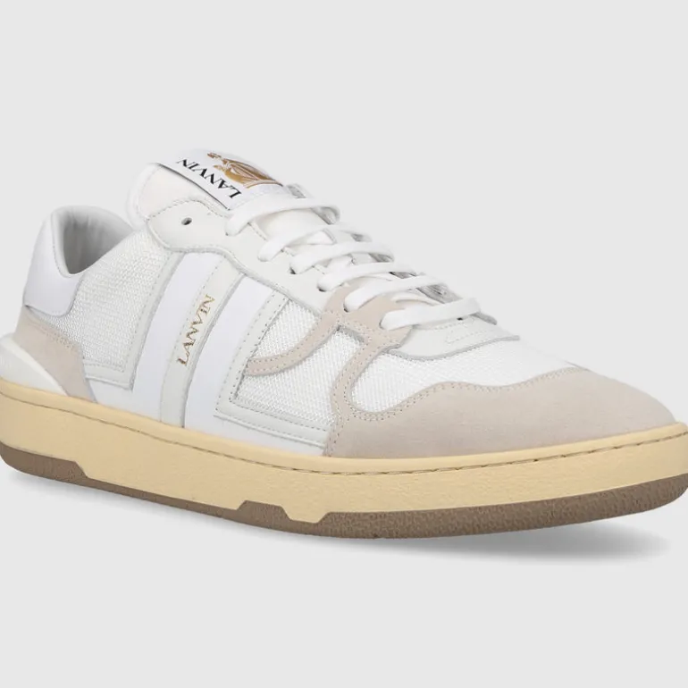 Lanvin Herren Sneaker low MESH CLAY Veloursleder
