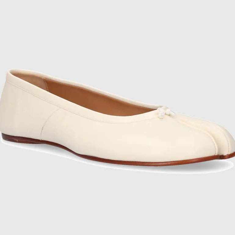 Maison Margiela Damen Ballerinas TABI FLAT Kalbsleder