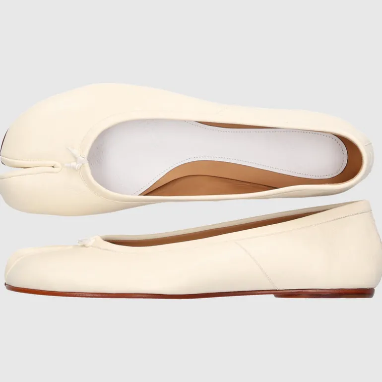 Maison Margiela Damen Ballerinas TABI FLAT Kalbsleder