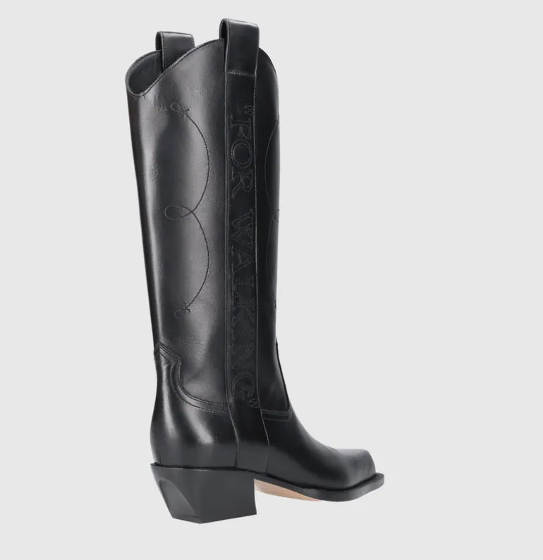 Off-White Damen Stiefeletten FOR WALKING TEXAN Kalbsleder
