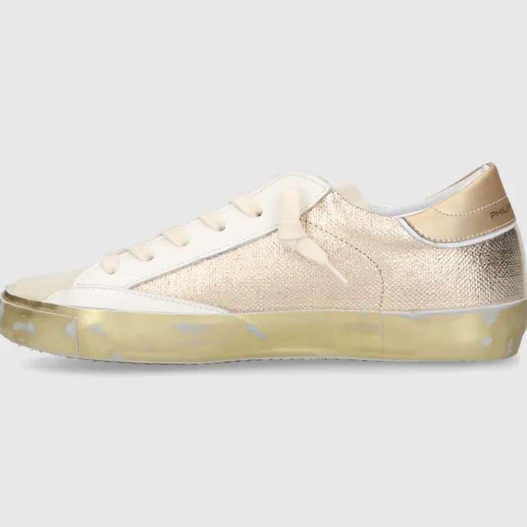 Philippe Model Damen SNEAKER PRLD BEIGE-GOLD
