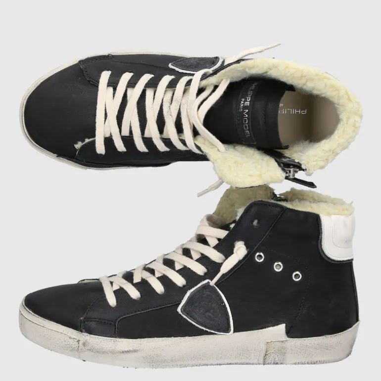 Philippe Model Damen Sneaker high PRHU WF03 Kalbsleder