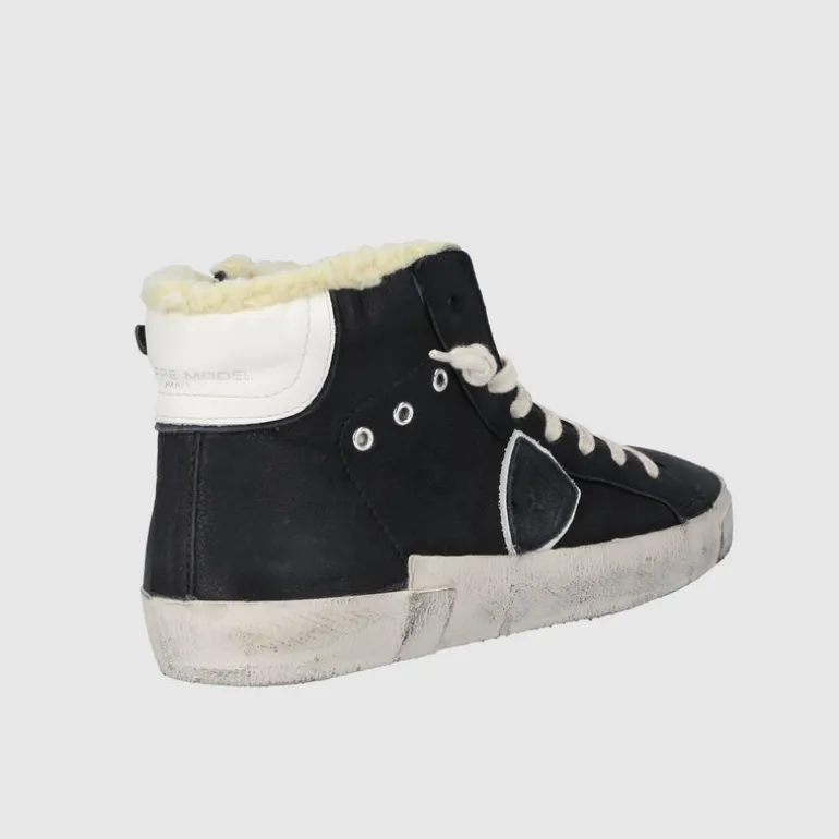 Philippe Model Damen Sneaker high PRHU WF03 Kalbsleder