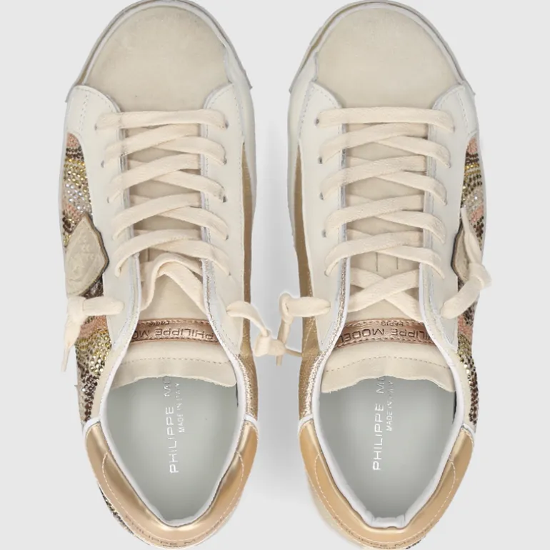 Philippe Model Damen SNEAKER PRLD BEIGE-GOLD