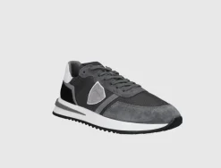 Philippe Model Herren Sneaker low TYLU W035 Veloursleder