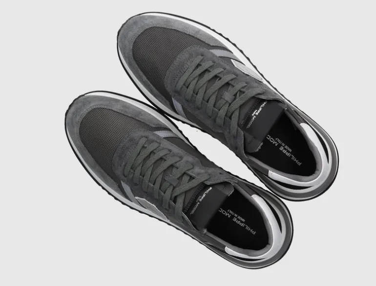 Philippe Model Herren Sneaker low TYLU W035 Veloursleder