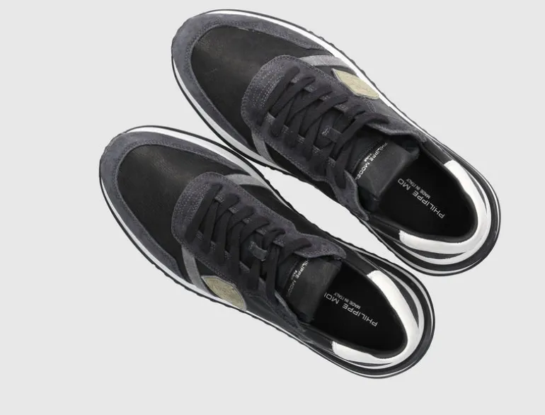 Philippe Model Herren Sneaker low TROPEZ 2.1 Veloursleder