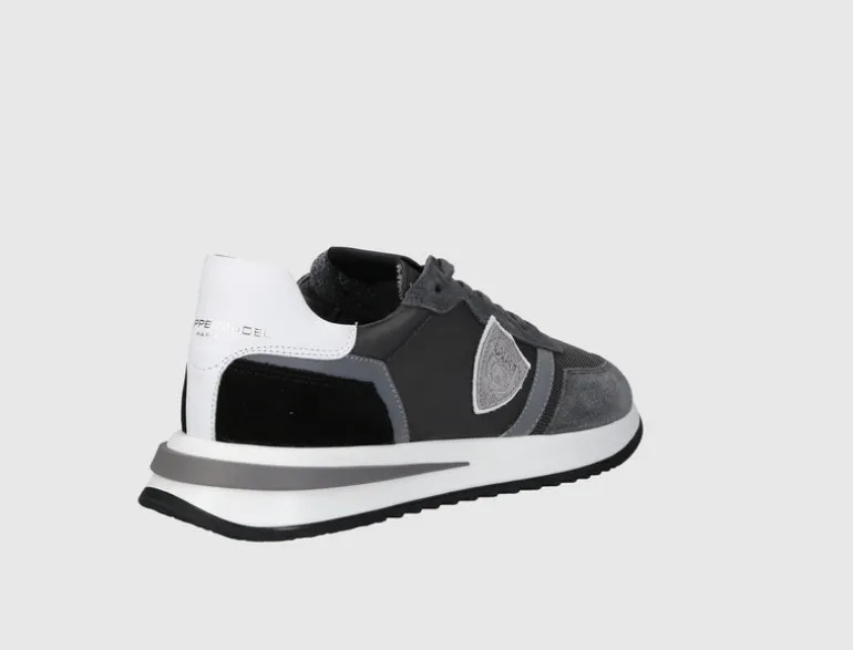 Philippe Model Herren Sneaker low TYLU W035 Veloursleder