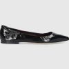 Pomme D`OR Damen Ballerinas 1720Y Nappalackleder schwarz