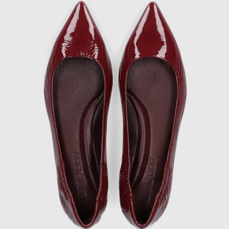 Pomme D`OR Damen Ballerinas 1720Y Nappalackleder bordeaux