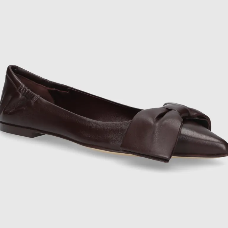 Pomme D`OR Damen BALLERINA 0798A DK-BRAUN