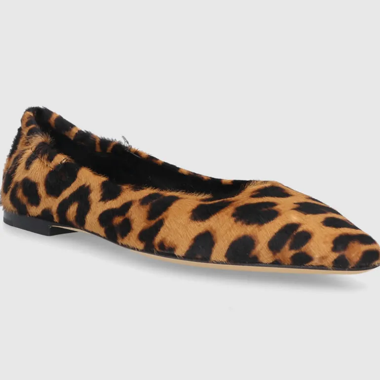 Pomme D`OR Damen Ballerinas 1000U Materialmix Leo