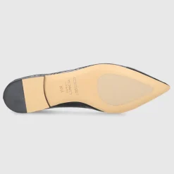 Pomme D`OR Damen Ballerinas 1720Y Nappalackleder schwarz