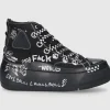 R13 Damen Sneaker high KURT Canvas schwarz