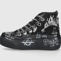 R13 Damen Sneaker high KURT Canvas schwarz