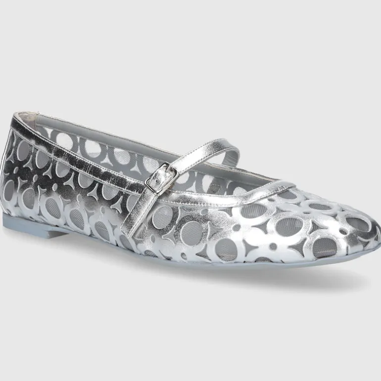 Roberto Festa Damen BALLERINA BESSEL SILBER
