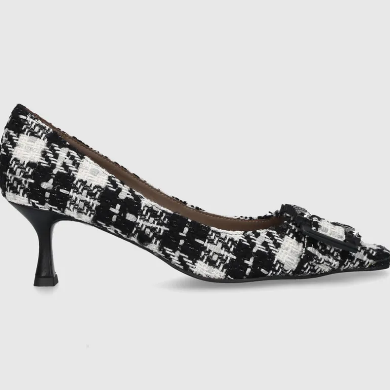 Roberto Festa Damen Pumps ONLY Baumwolle schwarz-kombi