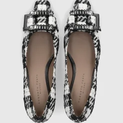 Roberto Festa Damen Pumps ONLY Baumwolle schwarz-kombi