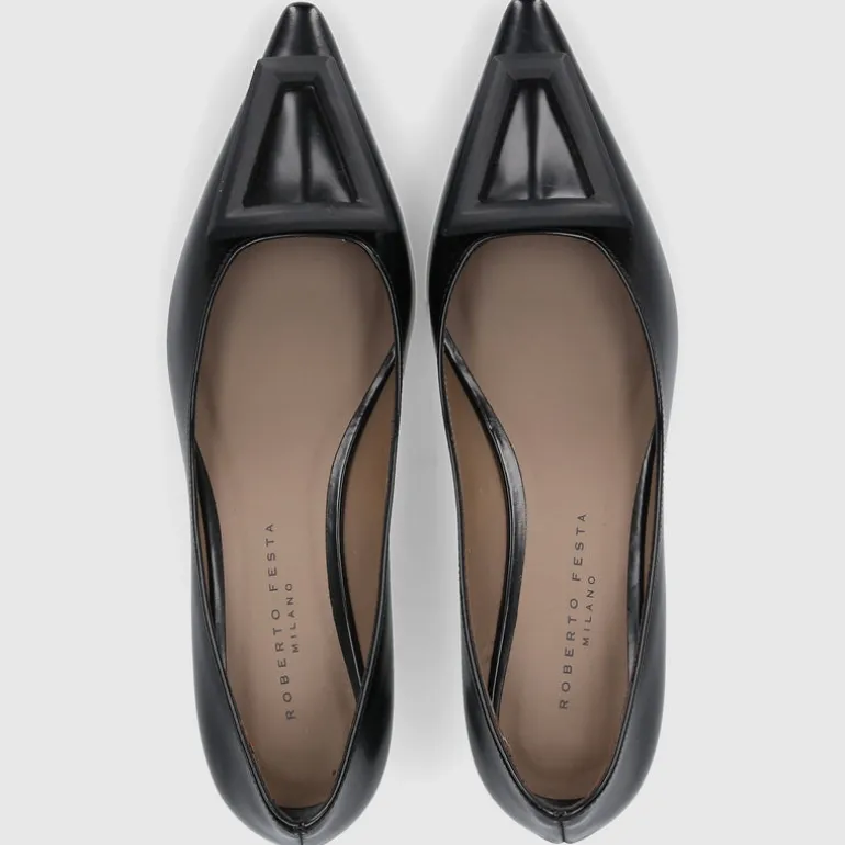 Roberto Festa Damen Pumps MOON Kalbsleder schwarz