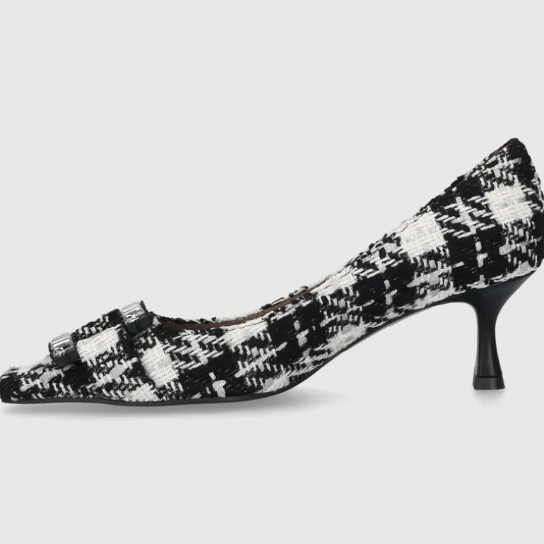 Roberto Festa Damen Pumps ONLY Baumwolle schwarz-kombi