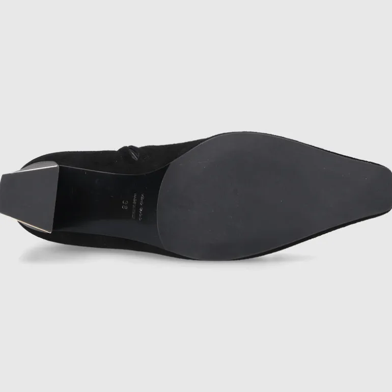 Roberto Festa Damen Stiefeletten RISAS Veloursleder schwarz