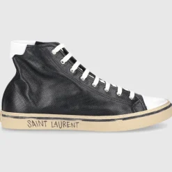 Saint Laurent Herren Sneaker high MALIBU Kalbsleder