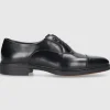Santoni Herren Businessschuhe 18957 Kalbsleder schwarz