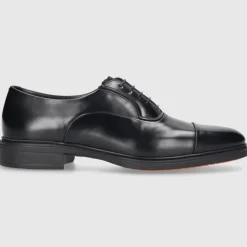Santoni Herren Businessschuhe 18957 Kalbsleder schwarz