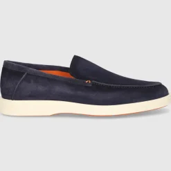 Santoni Herren MOKKASIN MGDT17824TICBGEX DK-BLAU