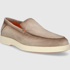 Santoni Herren MOKKASIN MGDT17824TICBGEX BRAUN