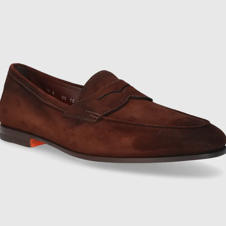 Santoni Herren MOKKASIN MCNC18837SA4SEAA DK-BRAUN