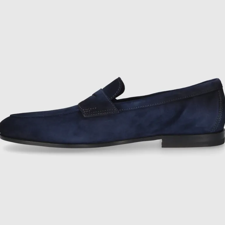 Santoni Herren MOKKASIN MCNC18837SA4SEAA DK-BLAU