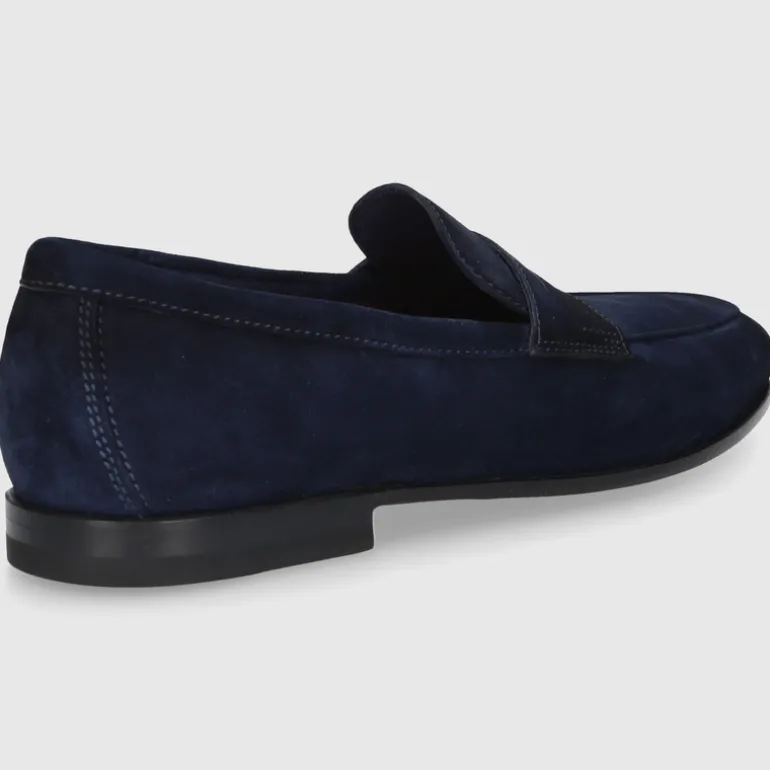 Santoni Herren MOKKASIN MCNC18837SA4SEAA DK-BLAU