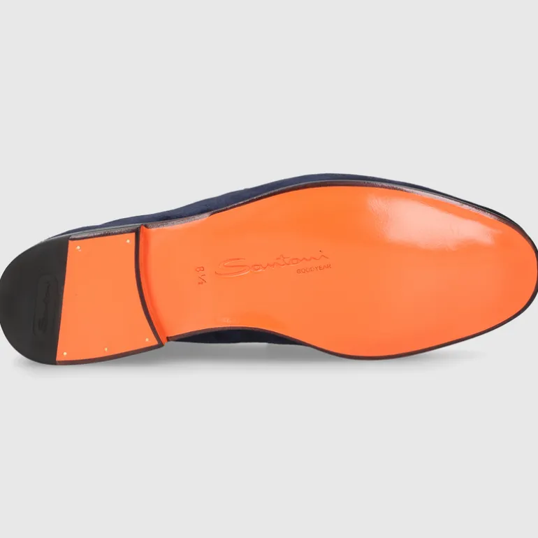 Santoni Herren MOKKASIN MCNC18837SA4SEAA DK-BLAU