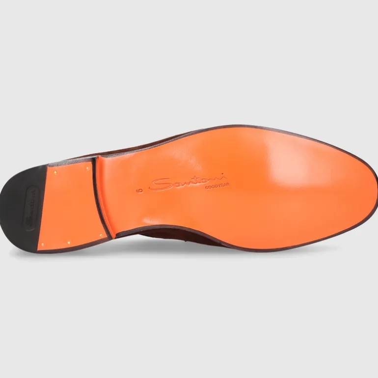 Santoni Herren MOKKASIN MCNC18837SA4SEAA DK-BRAUN