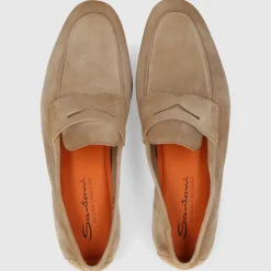 Santoni Herren MOKKASIN MCNC18837SA4SEAA HL BRAUN