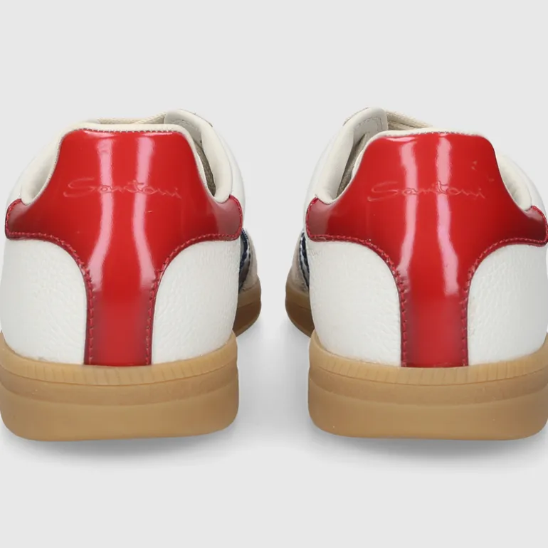 Santoni Herren SNEAKER MBPL21965FARCNOC BEIGE-ROT