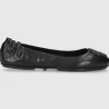 Tory Burch Damen Ballerinas 155637 Kalbsleder schwarz