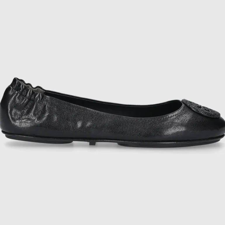 Tory Burch Damen Ballerinas 155637 Kalbsleder schwarz