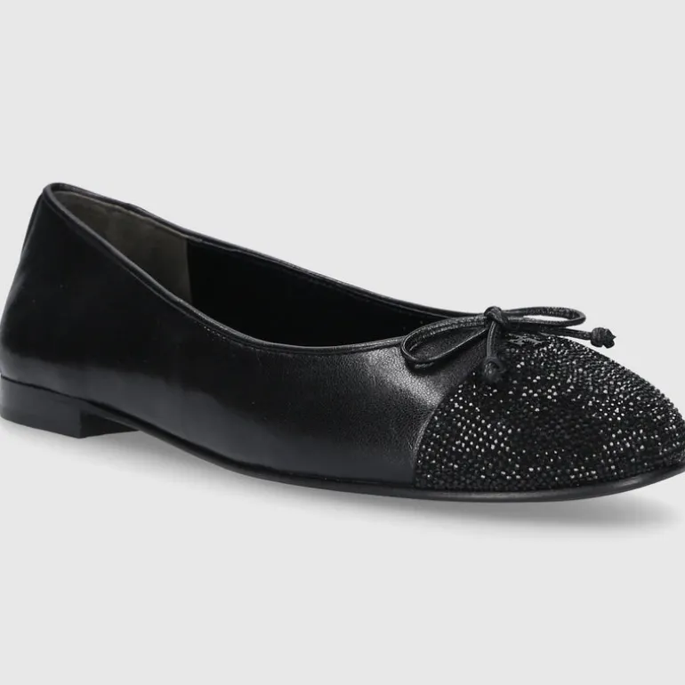 Tory Burch Damen Ballerinas 166214 Kalbsleder schwarz