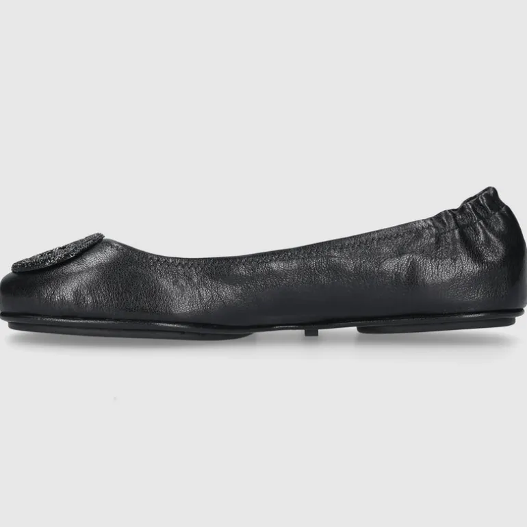 Tory Burch Damen Ballerinas 155637 Kalbsleder schwarz