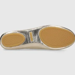 Tory Burch Damen Ballerinas 162598 Kalbsleder gold